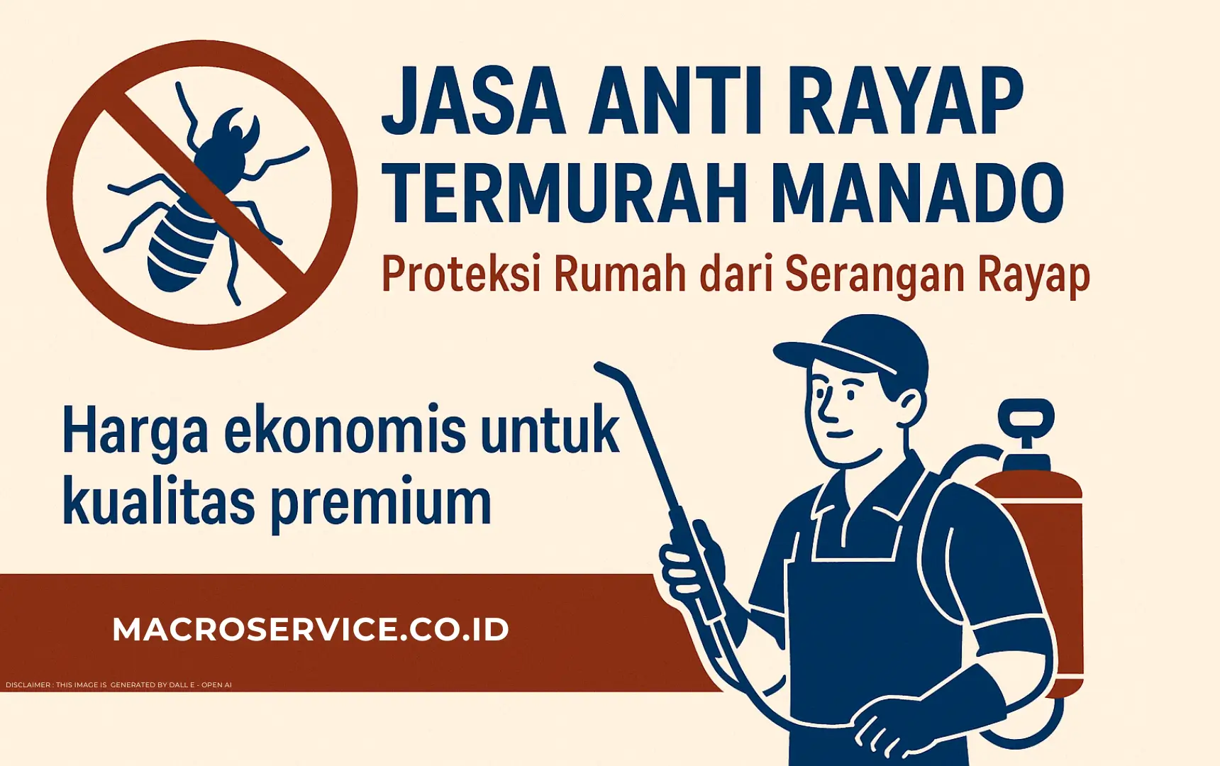 Jasa Anti Rayap Manado Murah | Garansi 3-5 Tahun | Macroservice 1 anti rayap murah manado